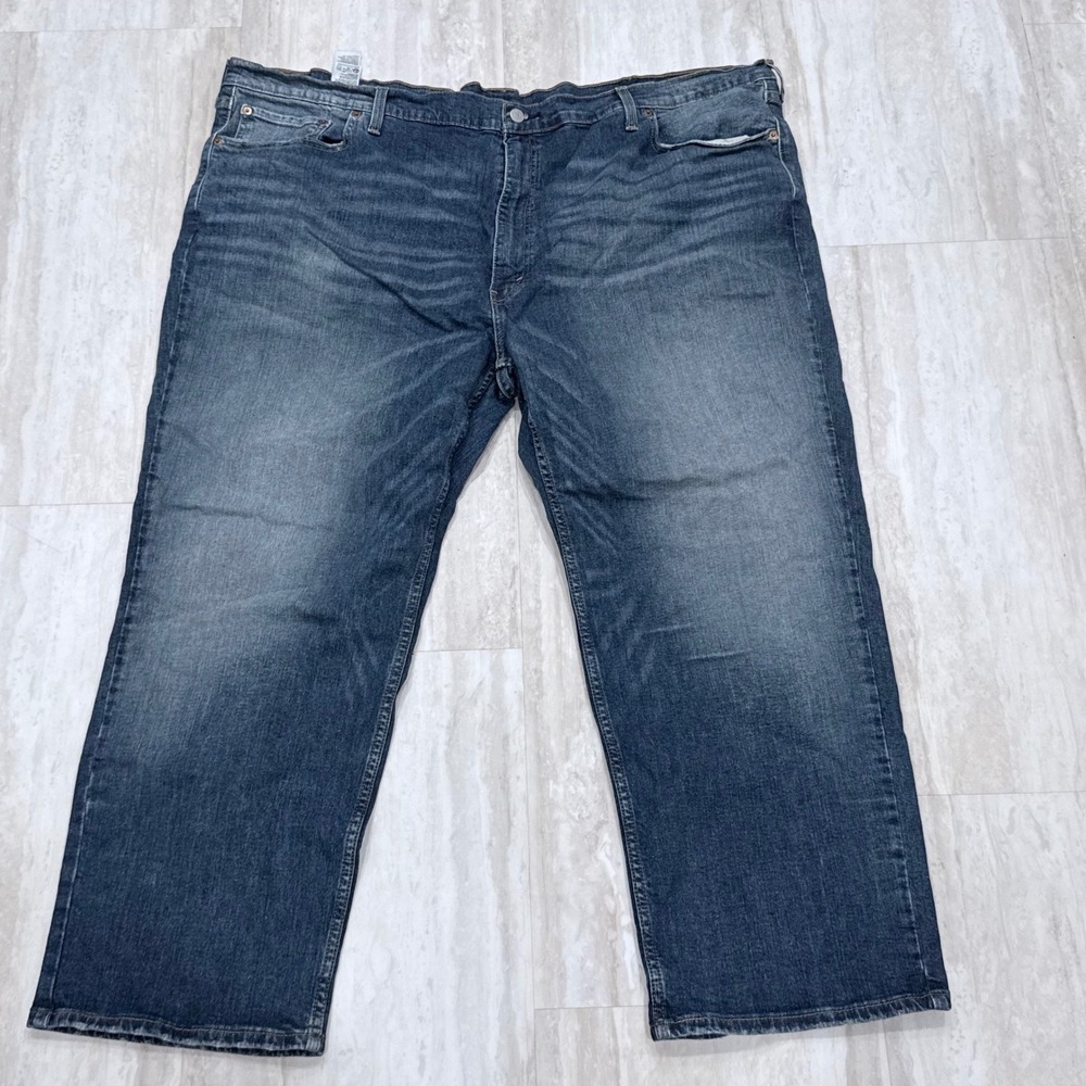 Levis 559 Relaxed Straight Jeans Mens 52x30 Blue Medium Wash Denim 52x28 Actual